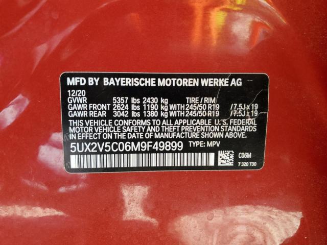 2021 BMW X4 XDRIVEM 5UX2V5C06M9F49899