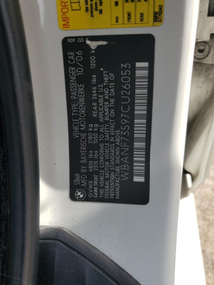 WBANF73597CU26053 2007 BMW 530 Xi