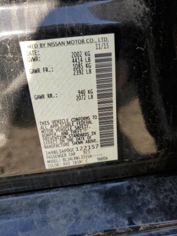 2016 Nissan Altima 3.5Sl VIN: 1N4BL3AP0GC122157 Lot: 47662534