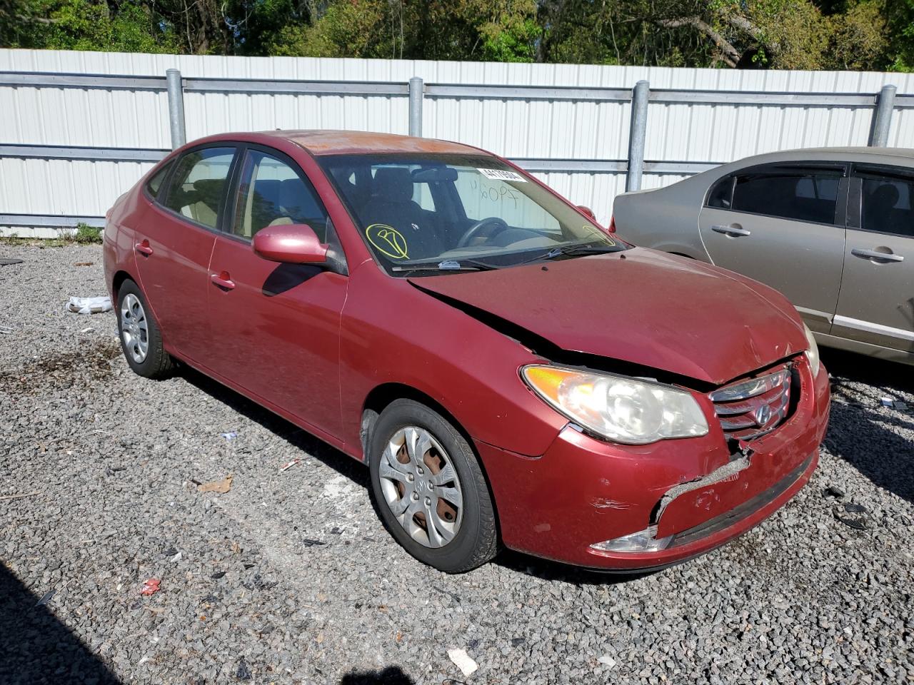 KMHDU4AD9AU181295 2010 Hyundai Elantra Blue