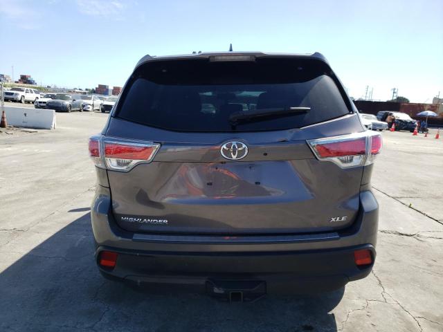 VIN 5TDKKRFH6FS050587 2015 Toyota Highlander, Xle no.6