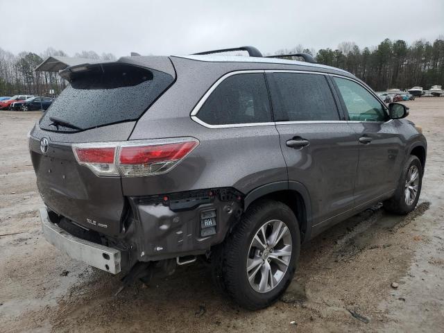 VIN 5TDJKRFH9FS144748 2015 Toyota Highlander, Xle no.3