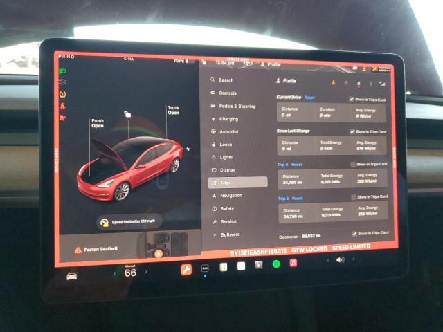 2022 Tesla Model 3 el 3(VIN: 5YJ3E1EA5NF186312