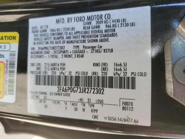 VIN 3FA6P0G73JR272302 2018 Ford Fusion, S no.12