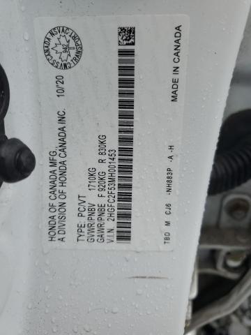2021 HONDA CIVIC LX - 2HGFC2F53MH001453