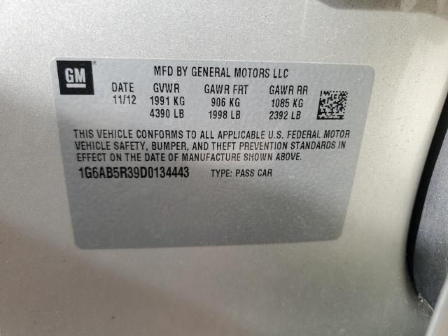 2013 Cadillac Ats Luxury VIN: 1G6AB5R39D0134443 Lot: 45103224