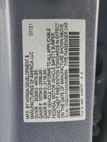 1HGCV1F4XMA088569 Honda Accord SPO 12