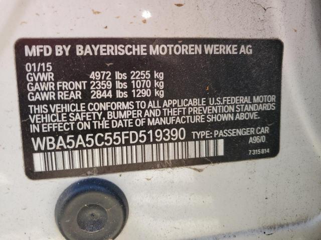 2015 BMW 528 I VIN: WBA5A5C55FD519390 Lot: 47352514