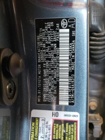 2015 Toyota Corolla L VIN: 2T1BURHE3FC261980 Lot: 46809644