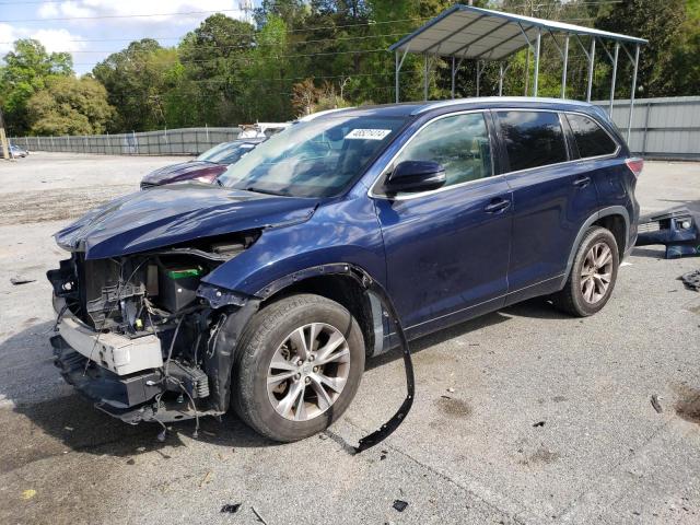 VIN 5TDKKRFH9ES009207 2014 Toyota Highlander, Xle no.1