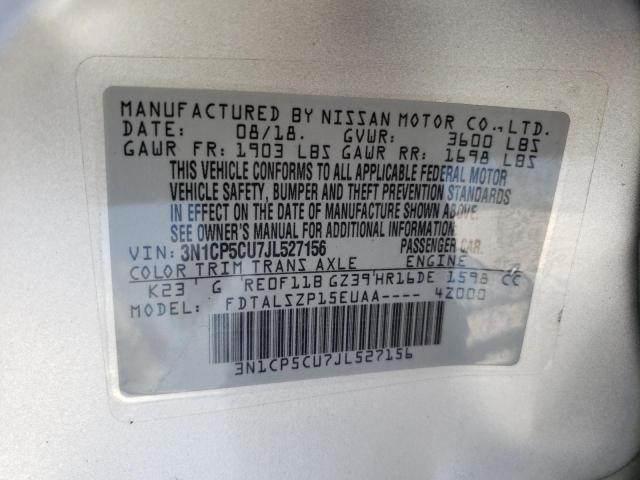 2018 NISSAN KICKS S - 3N1CP5CU7JL527156