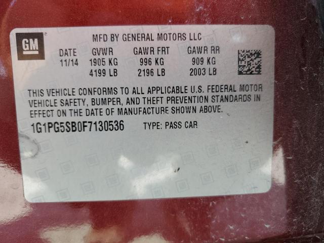 2015 CHEVROLET CRUZE LTZ - 1G1PG5SB0F7130536