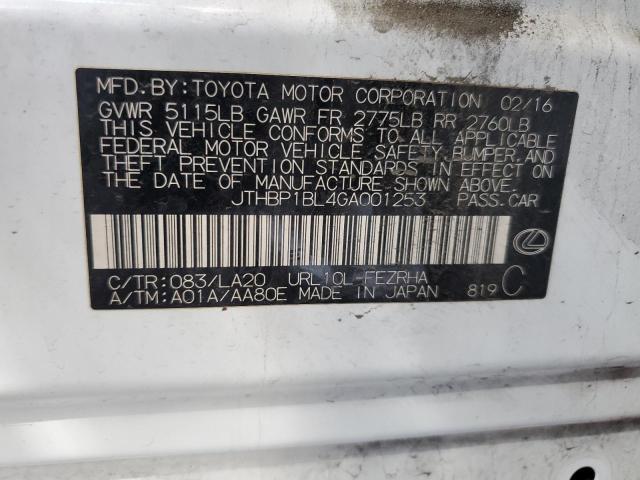 2016 LEXUS GS-F JTHBP1BL4GA001253