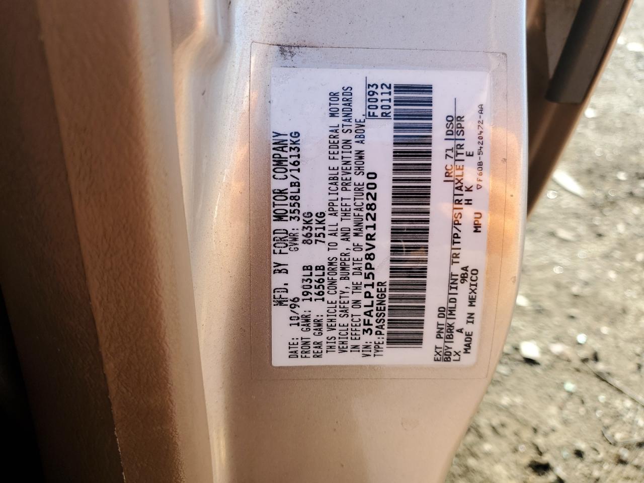 3FALP15P8VR128200 1997 Ford Escort Lx