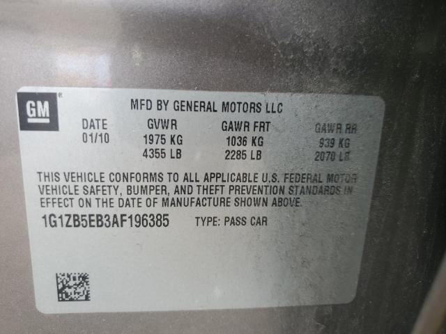 2010 Chevrolet Malibu Ls VIN: 1G1ZB5EB3AF196385 Lot: 47695894