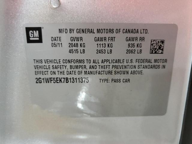 2012 Chevrolet Impala Lt VIN: 2G1WG5E33C1311316 Lot: 48055524