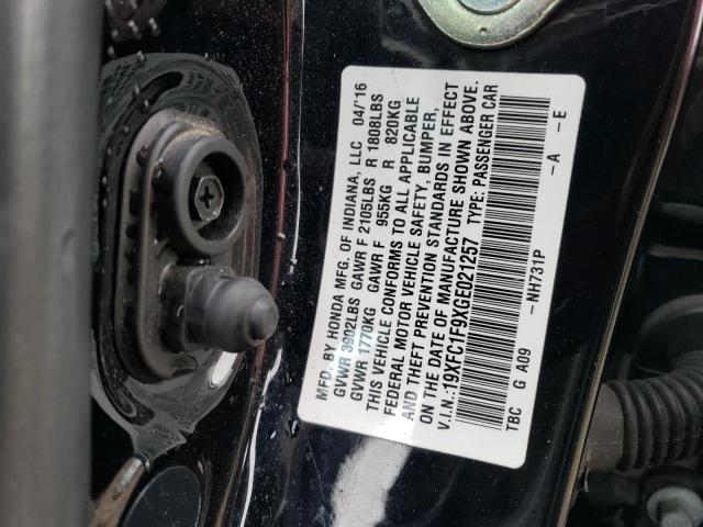 19XFC1F9XGE021257 2016 HONDA CIVIC - Image 12