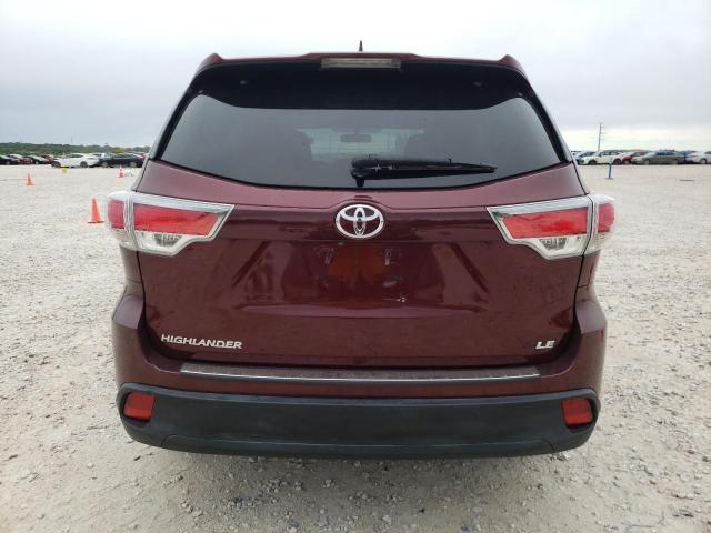 VIN 5TDZKRFH9ES015216 2014 Toyota Highlander, LE no.6