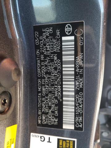 2022 Toyota Prius Night Shade VIN: JTDKAMFU7N3173009 Lot: 48491924