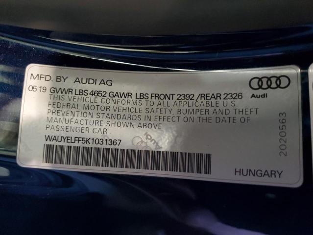2019 AUDI A3 PREMIUM - WAUYELFF5K1031367