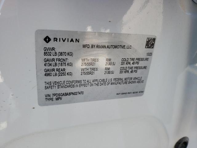 Lot #2394806348 2023 RIVIAN R1S ADVENT salvage car