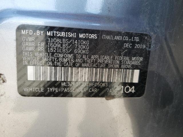 ML32F3FJXLHF05063 | 2020 Mitsubishi mirage g4 es