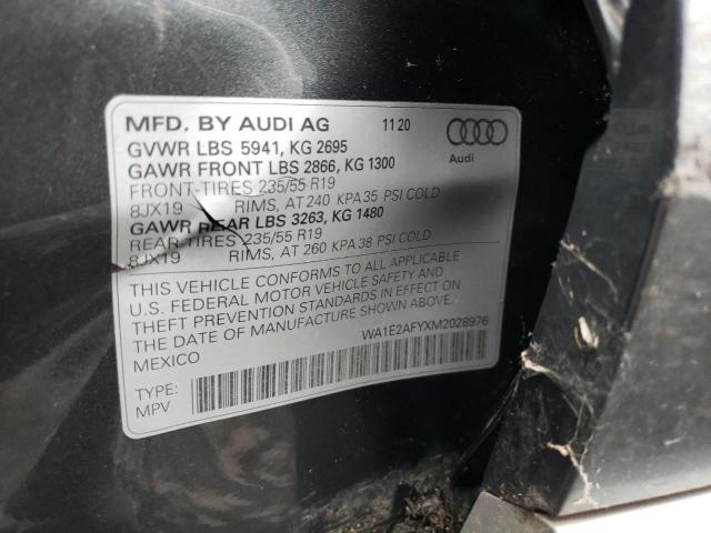 WA1E2AFYXM2028976 2021 AUDI Q5, photo no. 12