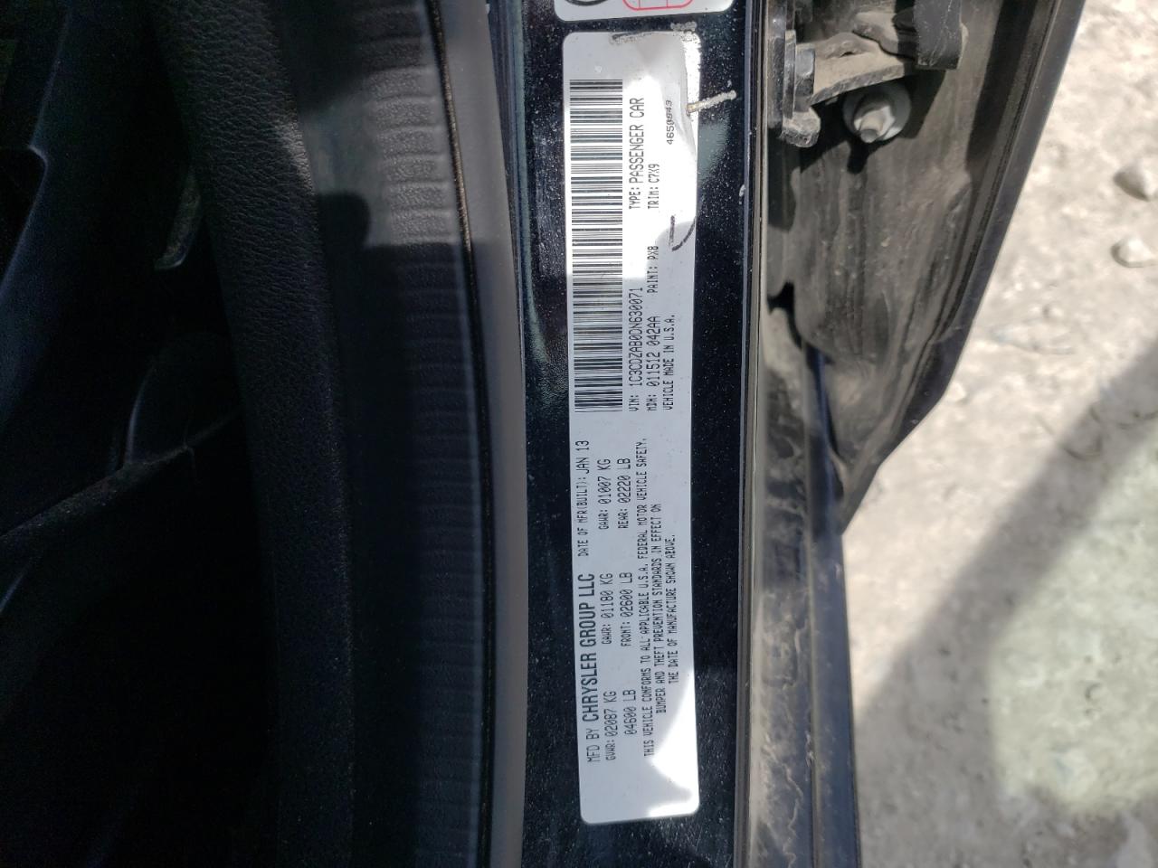 1C3CDZAB0DN630071 2013 Dodge Avenger Se