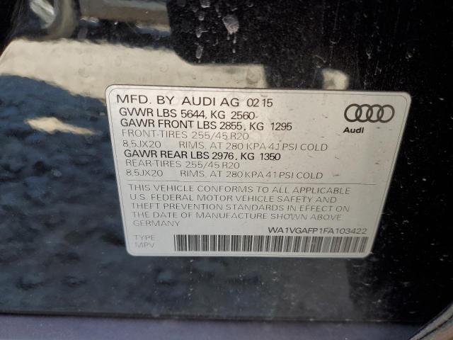2015 AUDI SQ5 PRESTI WA1VGAFP1FA103422