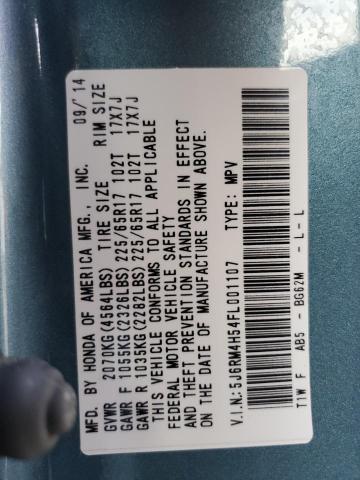 2015 Honda Cr-V Ex VIN: 5J6RM4H54FL001107 Lot: 46570644