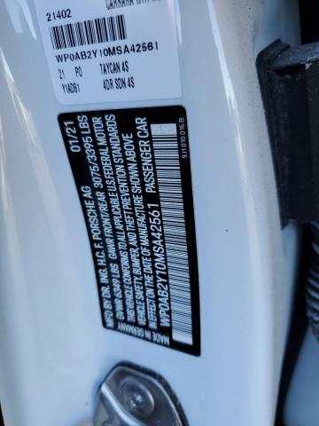 2021 PORSCHE TAYCAN 4S WP0AB2Y10MSA42561