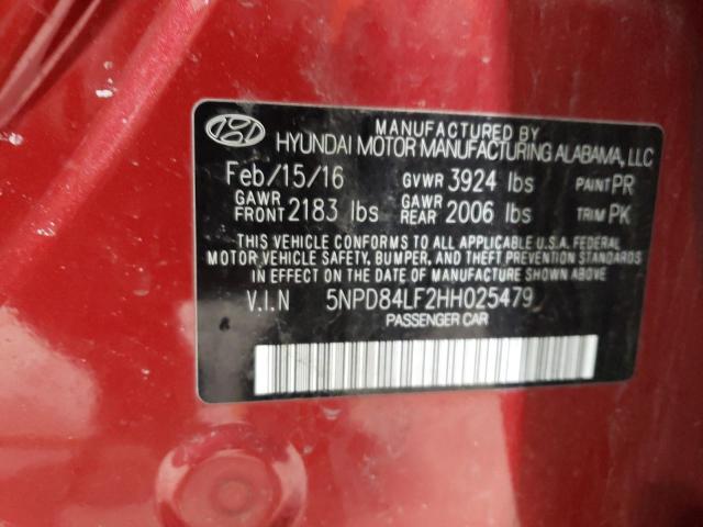2017 HYUNDAI ELANTRA SE - 5NPD84LF2HH025479
