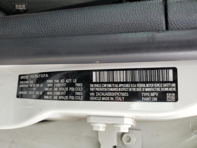 2019 Jeep Renegade Latitude VIN: ZACNJABB0KPK79953 Lot: 46997444