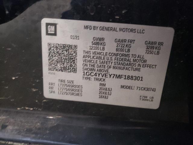 2021 CHEVROLET 3500 - 1GC4YVEY7MF188301