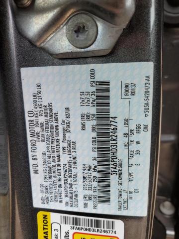 3FA6P0HD3LR246774 Ford Fusion SE 12