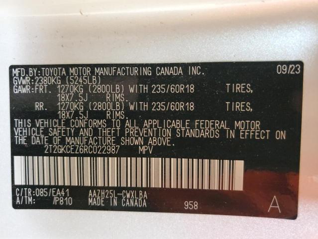 2024 LEXUS NX 350H BA 2T2GKCEZ6RC022987