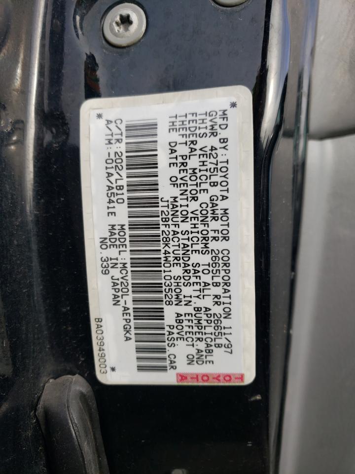 JT2BF28K4W0103528 1998 Toyota Camry Le