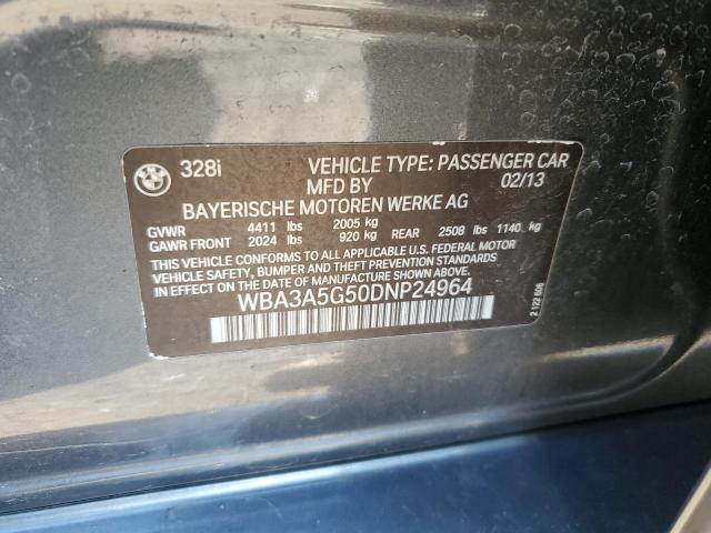 2013 BMW 328 I VIN: WBA3A5G50DNP24964 Lot: 48695364