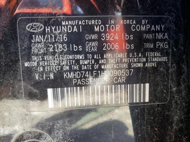 2017 HYUNDAI ELANTRA SE - KMHD74LF1HU090537