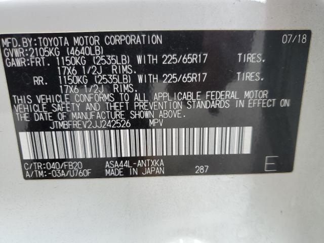 2018 TOYOTA RAV4 LE - JTMBFREV2JJ242526