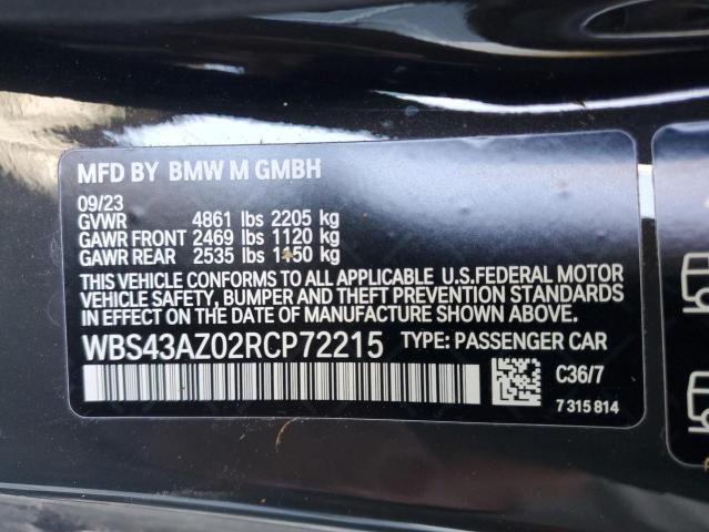 2024 BMW M4 COMPETI WBS43AZ02RCP72215