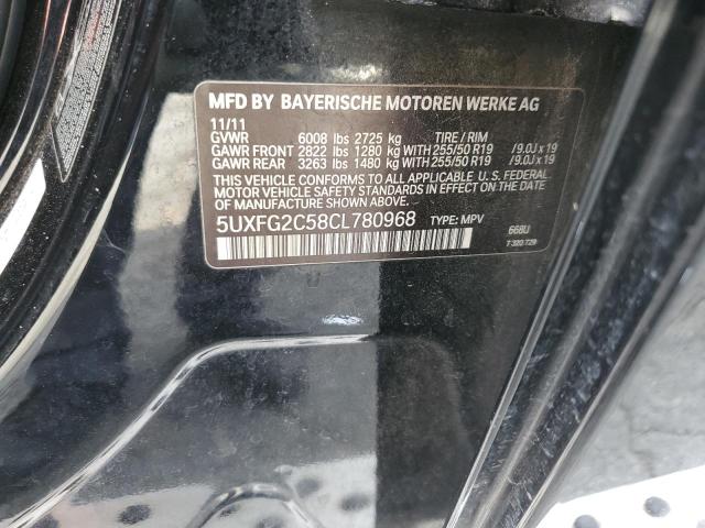  BMW X6 2012 Чорний