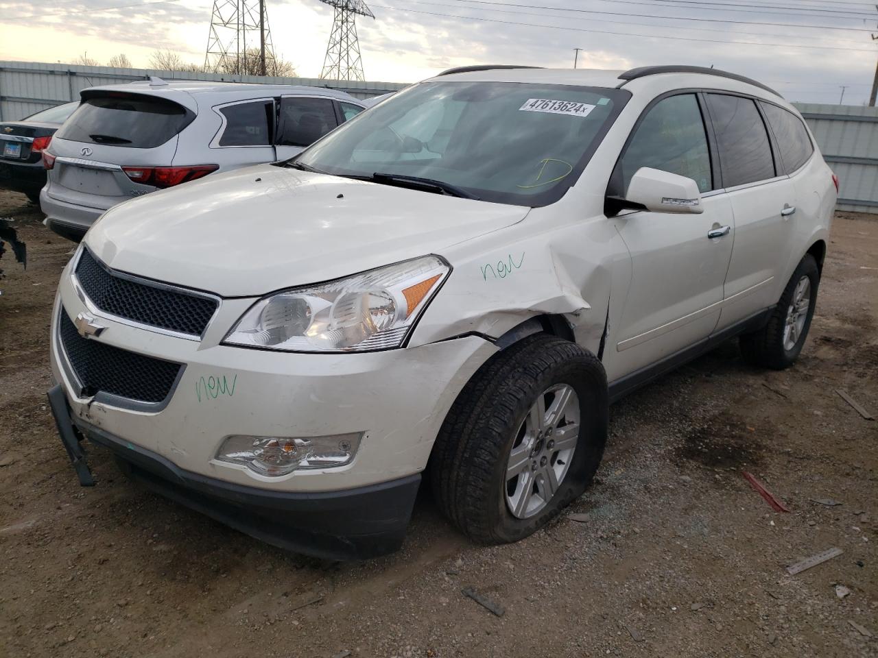 1GNKVJED5CJ407782 2012 Chevrolet Traverse Lt