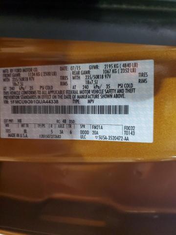 2016 Ford Escape Se VIN: 1FMCU9G91GUA44338 Lot: 46339954