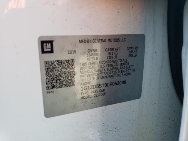 2020 CHEVROLET MALIBU 4D 1G1ZD5ST0LF052089