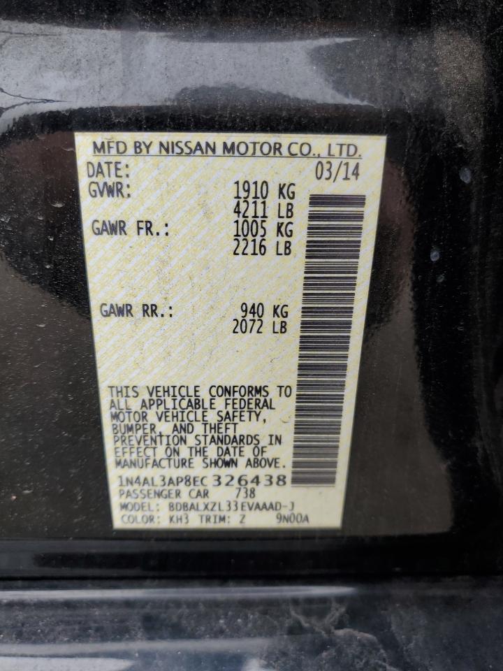 1N4AL3AP8EC326438 2014 Nissan Altima 2.5