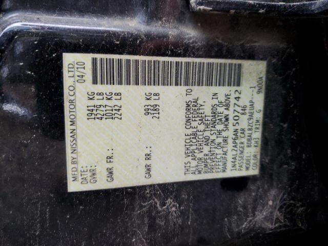 2010 Nissan Altima Base VIN: 1N4AL2AP6AN507742 Lot: 47965174