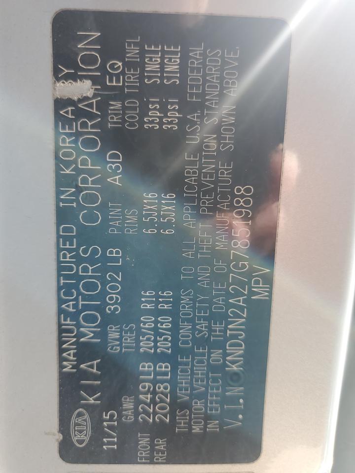 KNDJN2A27G7851988 2016 Kia Soul