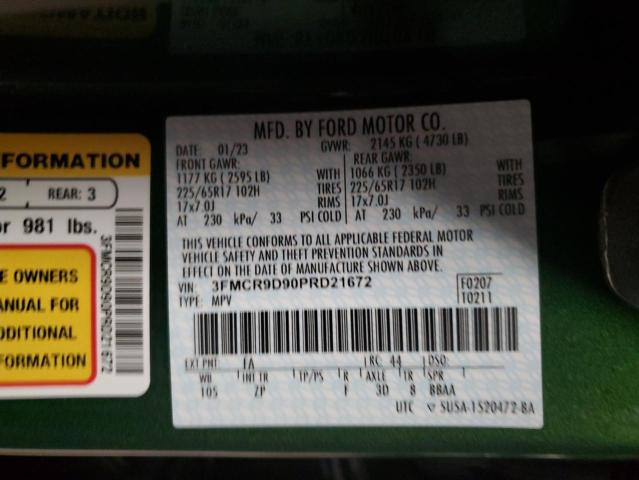 2023 FORD BRONCO SPO - 3FMCR9D90PRD21672