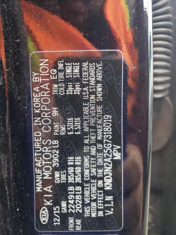 2016 Kia Soul VIN: KNDJN2A25G7318019 Lot: 46493124